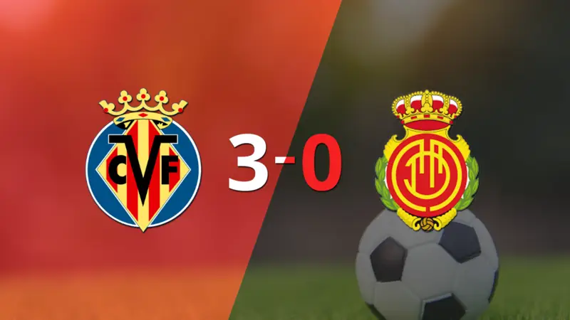 Goleada de Villarreal 3 a 0 sobre Mallorca