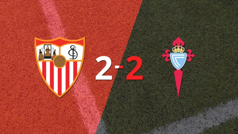 Sevilla y Celta firman un empate en dos