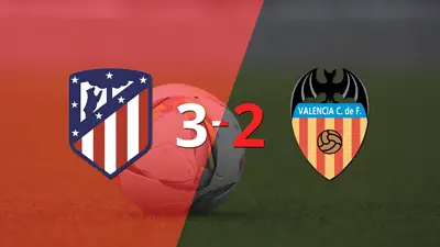 Atlético de Madrid se impone por la mínima diferencia ante Valencia Atlético de Madrid se impone por la mínima diferencia ante Valencia