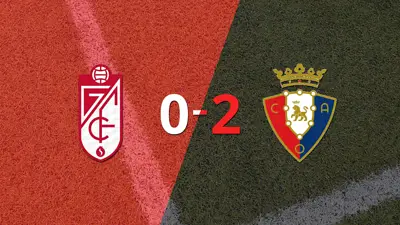 Osasuna le ganó como visitante a Granada por 2 a 0 Osasuna le ganó como visitante a Granada por 2 a 0