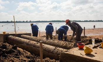 La profunda bajante del Río Paraná arroja una triste postal de las playas de Rosario | Santa fe