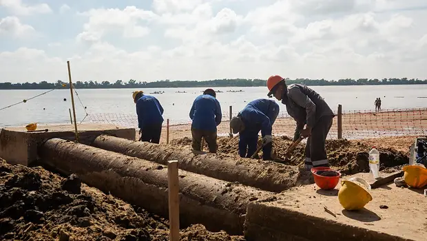 La profunda bajante del Río Paraná arroja una triste postal de las playas de Rosario | Santa fe