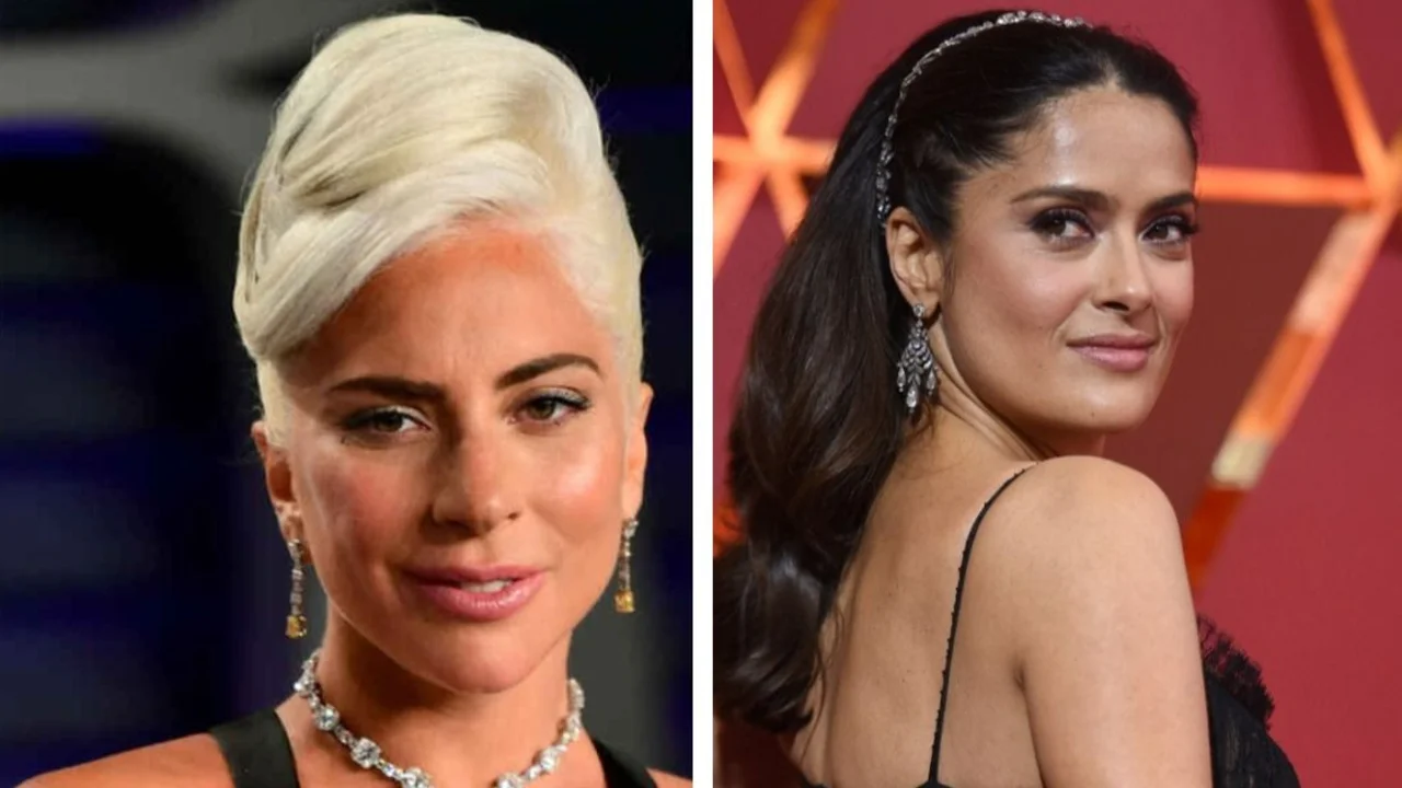 Lady Gaga. Salma Hayek