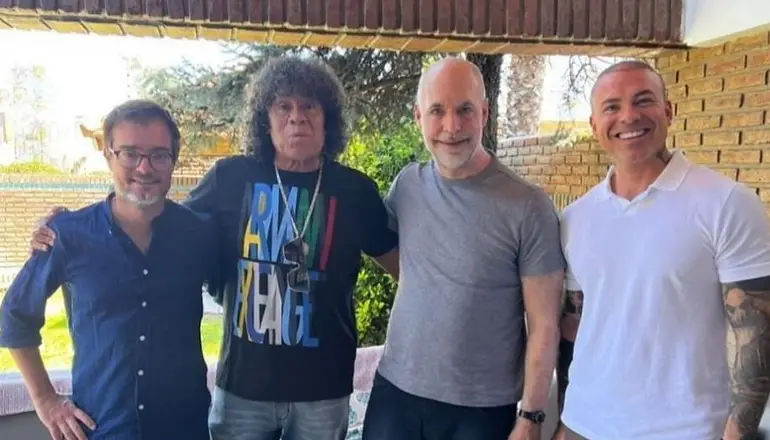 Rodríguez Larreta con la Mona Jiménez