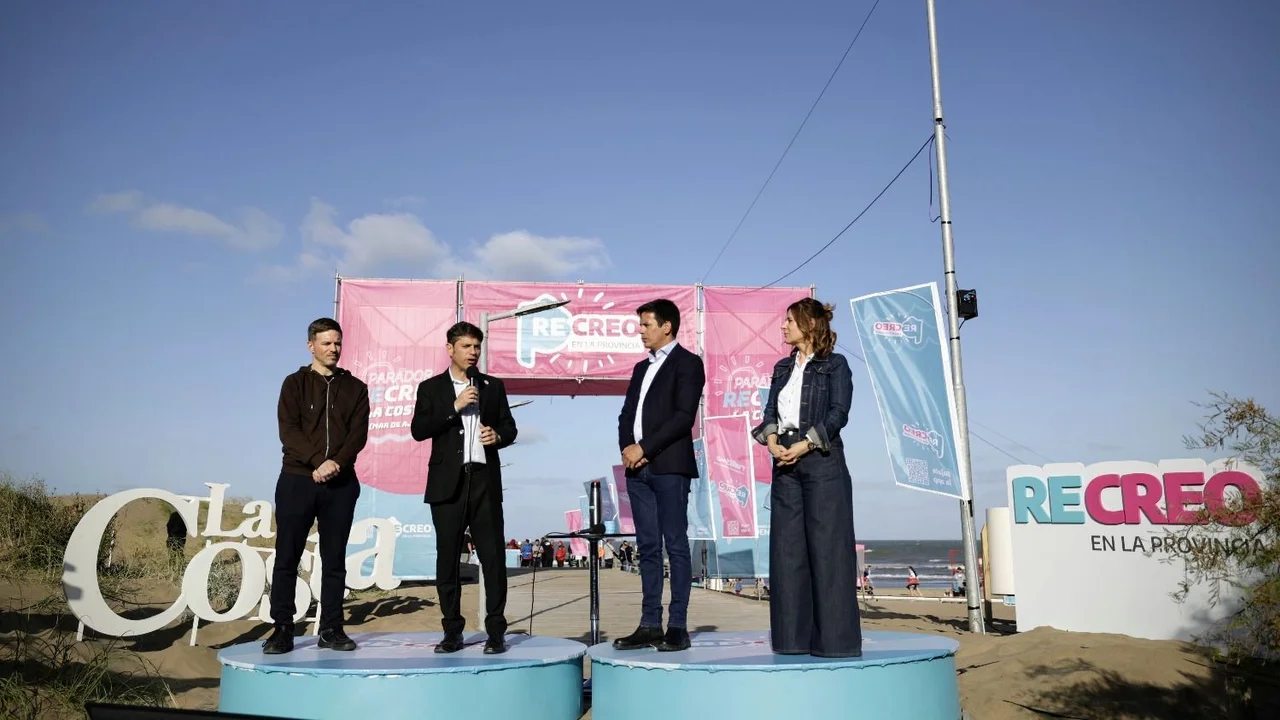Elecciones 2023. entre reuniones y anuncios, Kicillof recorre la Costa Atlántica