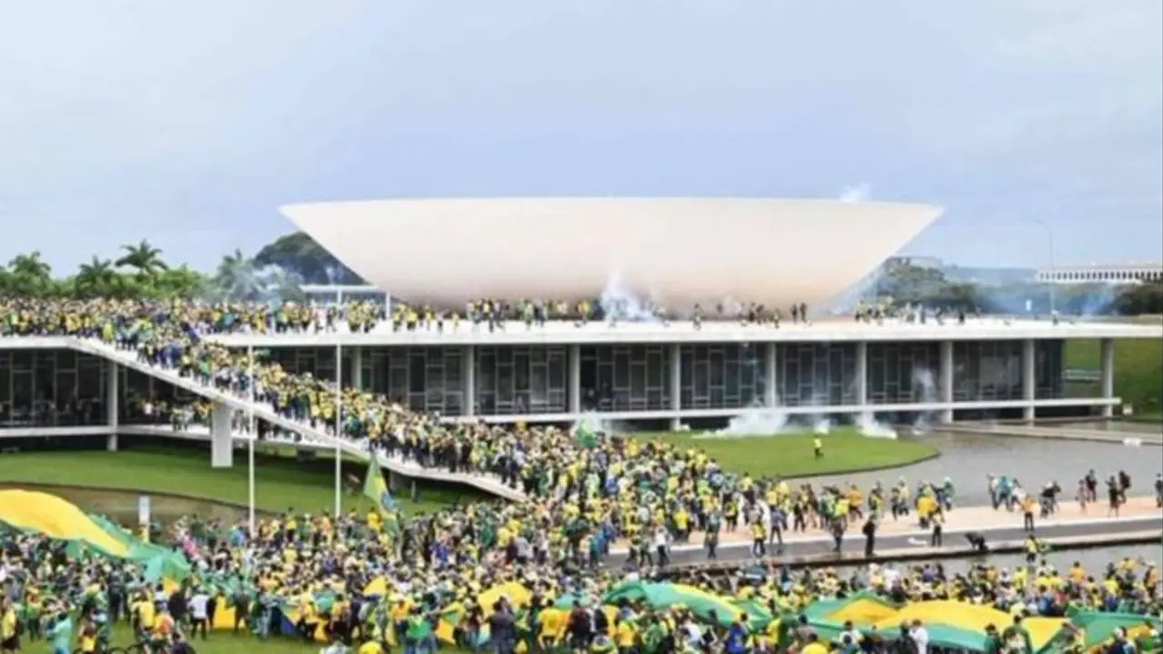 Toma de los tres poderes, Brasilia, Brasil enero 2023