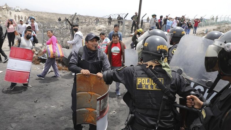 Protestas en Perú.