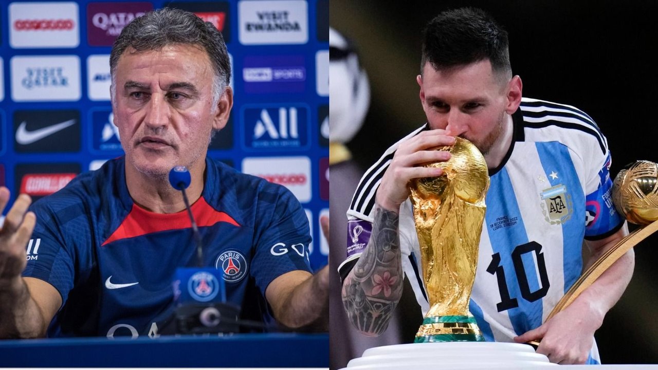 Christophe Galtier Lionel Messi PSG