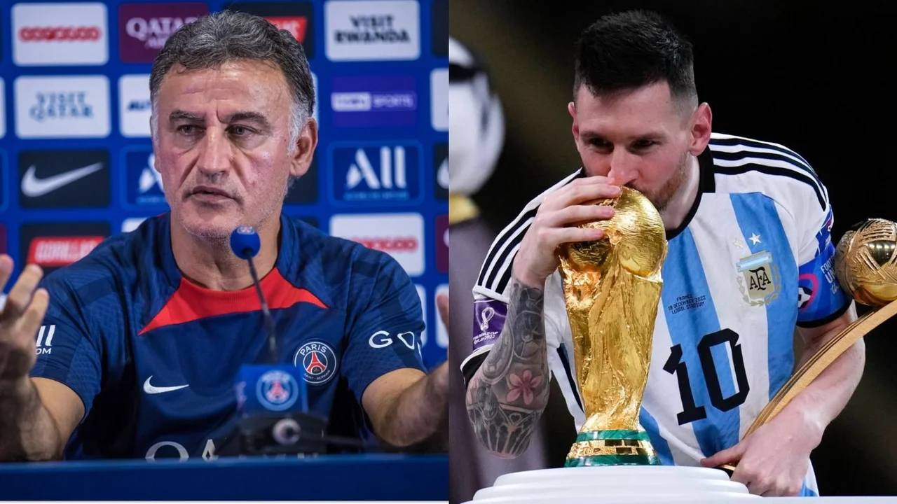 Christophe Galtier Lionel Messi PSG