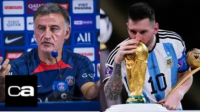 Christophe Galtier Lionel Messi PSG Christophe Galtier Lionel Messi PSG