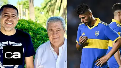 Carlos Zambrano Boca Juniors Jorge Amor Ameal Juan Román Riquelme Carlos Zambrano Boca Juniors Jorge Amor Ameal Juan Román Riquelme