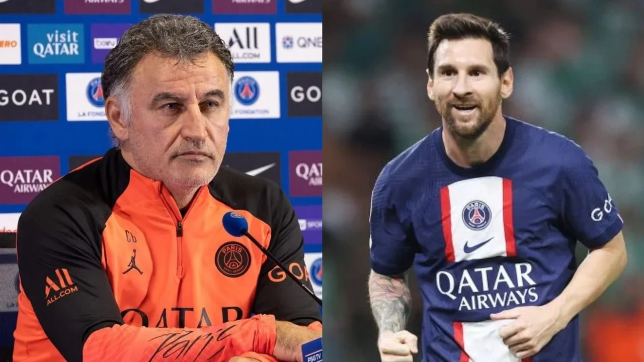 Christophe Galtier Lionel Messi PSG