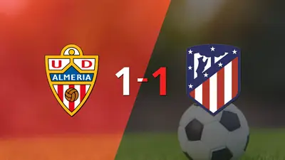 Empate a uno entre Almería y Atlético de Madrid Empate a uno entre Almería y Atlético de Madrid