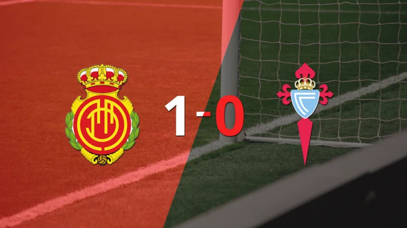 Con un solo tanto, Mallorca derrotó a Celta en el estadio Visit Mallorca Estadi