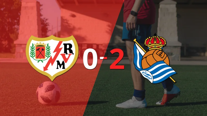 Real Sociedad fue superior y venció por dos goles a Rayo Vallecano en el estadio Ciudad Deportiva Fund. Rayo Vallecano