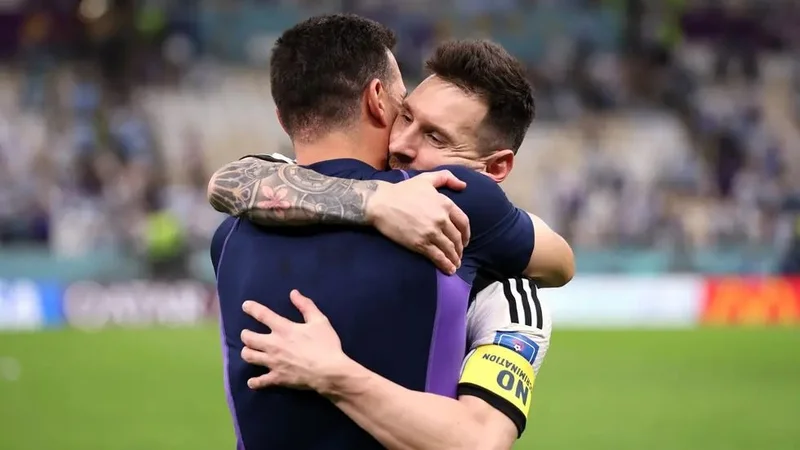 Lionel Scaloni Lionel Messi Selección Argentina Mundial Qatar 2022