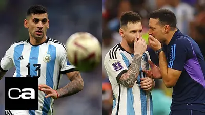 Cristian "Cuti" Romero Selección Argentina Lionel Messi Lionel Scaloni Cristian "Cuti" Romero Selección Argentina Lionel Messi Lionel Scaloni