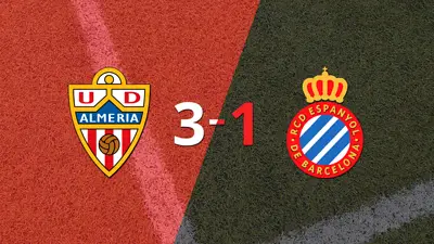 Gran victoria de Almería sobre Espanyol por 3-1 Gran victoria de Almería sobre Espanyol por 3-1