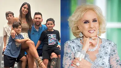 Familia Messi y Mirtha Legrand Familia Messi y Mirtha Legrand