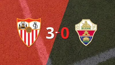 Sevilla goleó 3-0 a Elche con doblete de Youssef En Nesyri Sevilla goleó 3-0 a Elche con doblete de Youssef En Nesyri