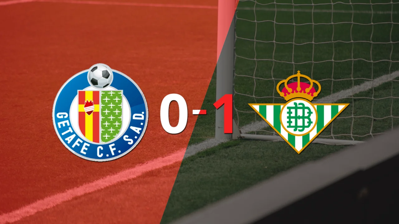 Betis derrotó con lo justo a Getafe en su casa