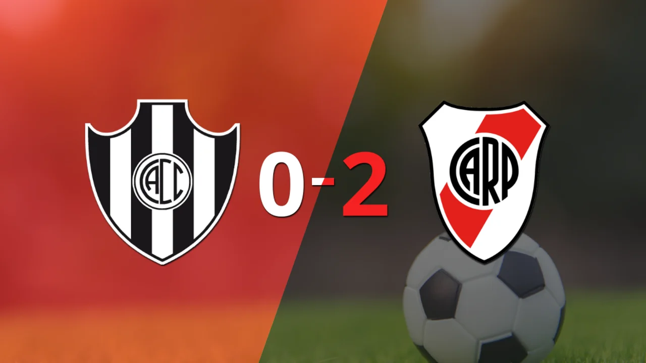 Con dos tantos, River Plate derrotó a Central Córdoba (SE) en su casa