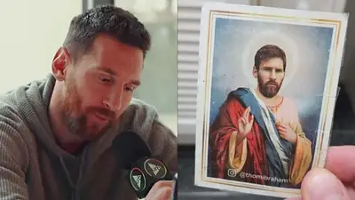 Lionel Messi y la historia de la estampita que lo conmovió en una entrevista con Andy Kusnetzoff Lionel Messi y la historia de la estampita que lo conmovió en una entrevista con Andy Kusnetzoff