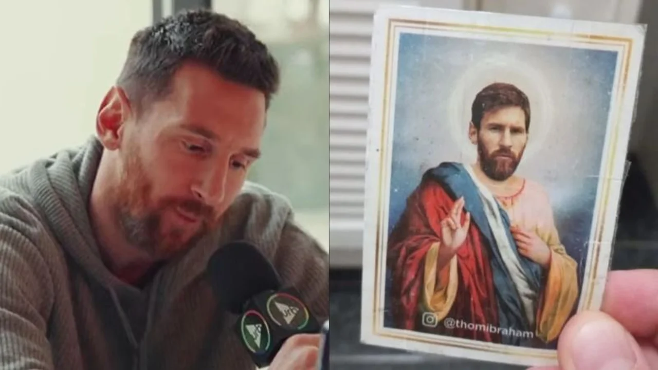 Lionel Messi y la historia de la estampita que lo conmovió en una entrevista con Andy Kusnetzoff