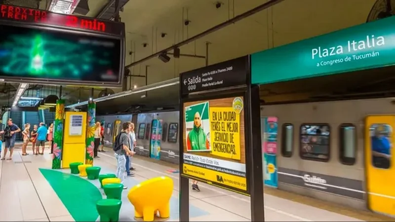 Estación Plaza Italia de la línea D del subte