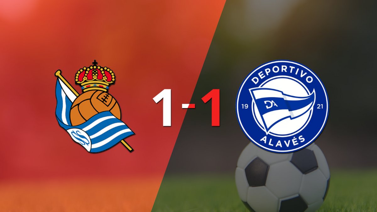 Alavés logró sacar el empate a 1 gol en casa de Real Sociedad | El Destape