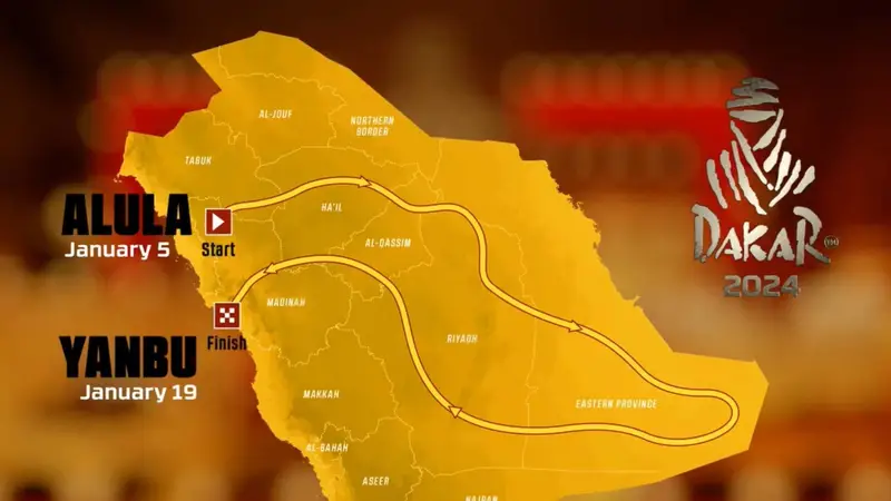 Mapa Dakar 2024