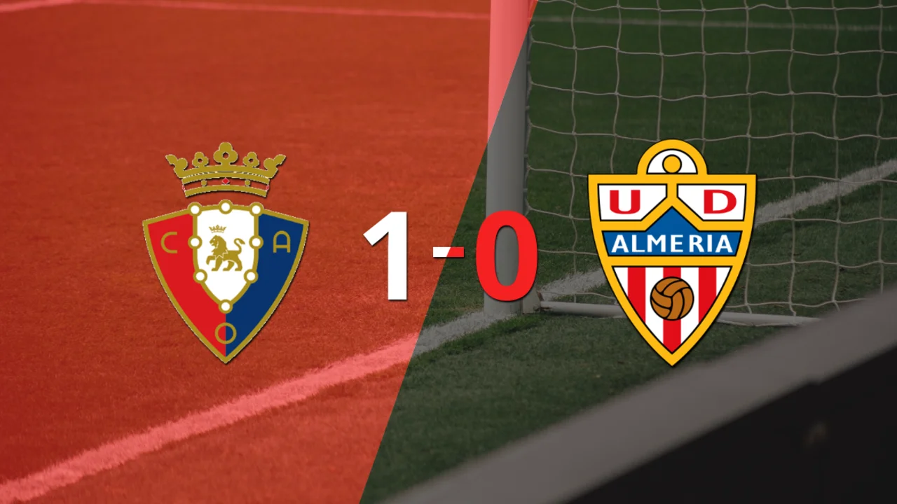 Osasuna aprovechó su localía y venció a Almería