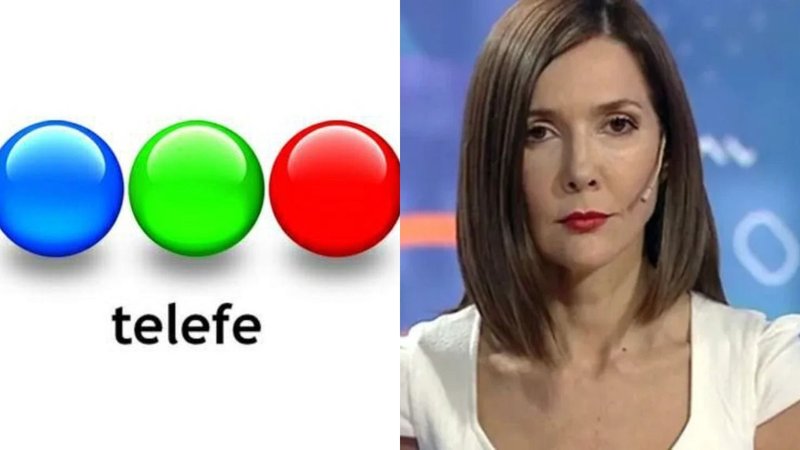 El logo de Telefe y Cristina Pérez