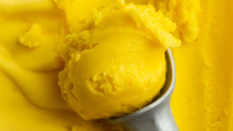 Helado de banana casero