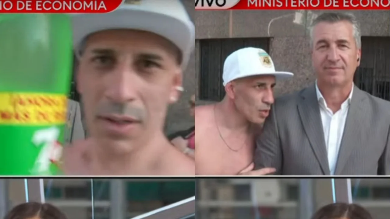 Hombre interrumpe móvil de TN