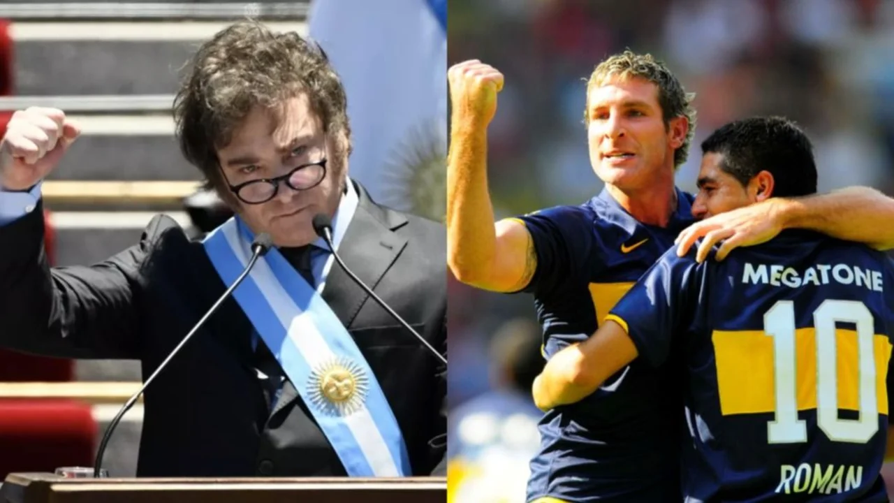 Javier Milei, Martín Palermo, Juan Román Riquelme, Boca, deportes