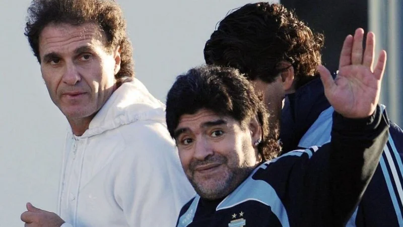 Oscar Ruggeri Diego Armando Maradona Flavio Azzaro