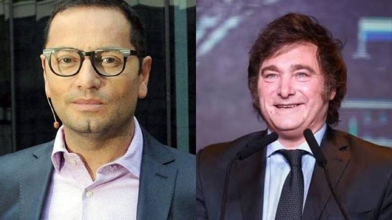 Fabián Medina Flores y Javier Milei