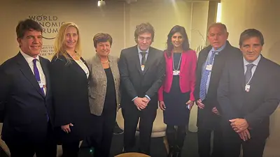 Javier Milei se reunió con la titular del FMI, Kristalina Georgieva, en Davos Javier Milei se reunió con la titular del FMI, Kristalina Georgieva, en Davos