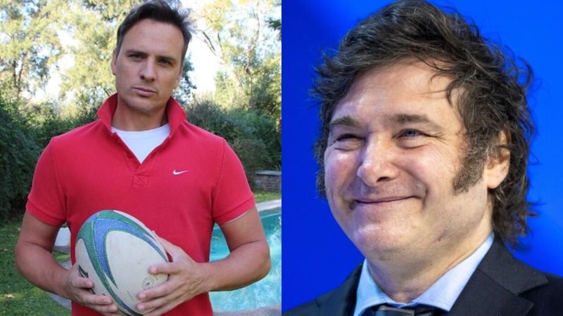 Dicky del Solar y Javier Milei