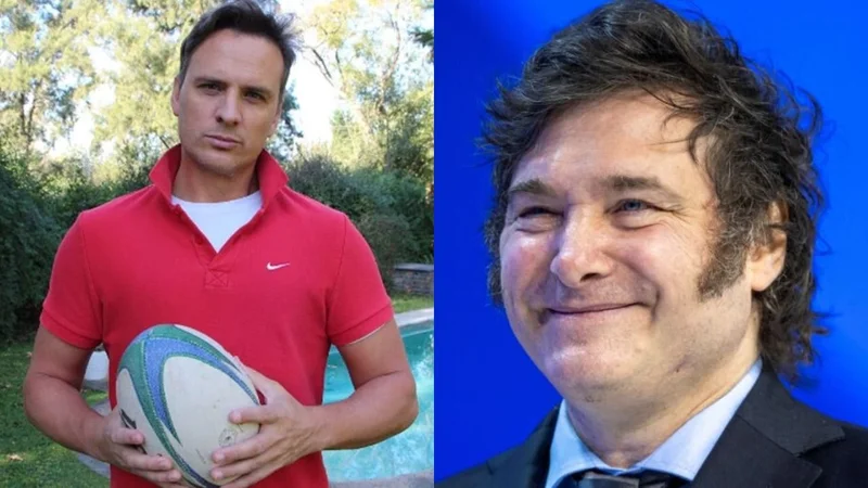 Dicky del Solar y Javier Milei