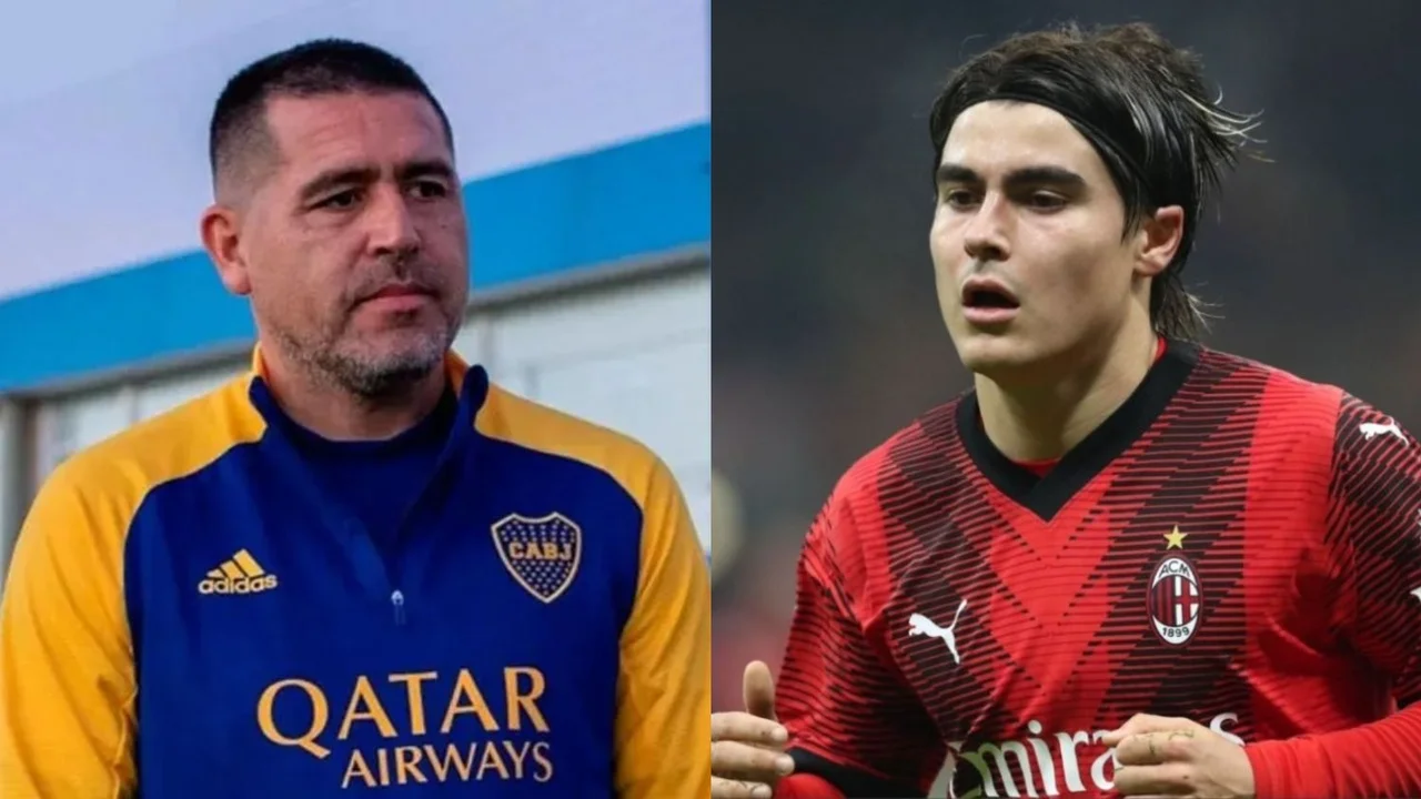 Boca Juniors, Juan Román Riquelme, Luka Romero. 