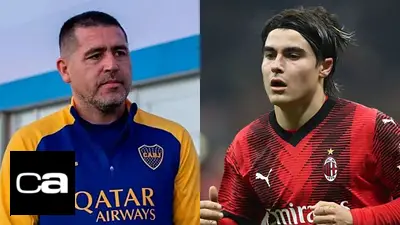 Boca Juniors, Juan Román Riquelme, Luka Romero. Boca Juniors, Juan Román Riquelme, Luka Romero.