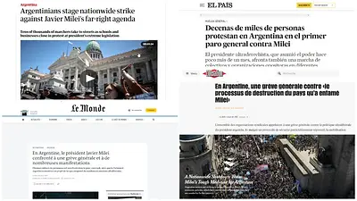 24E: cómo se vio el paro en los medios internacionales 24E: cómo se vio el paro en los medios internacionales