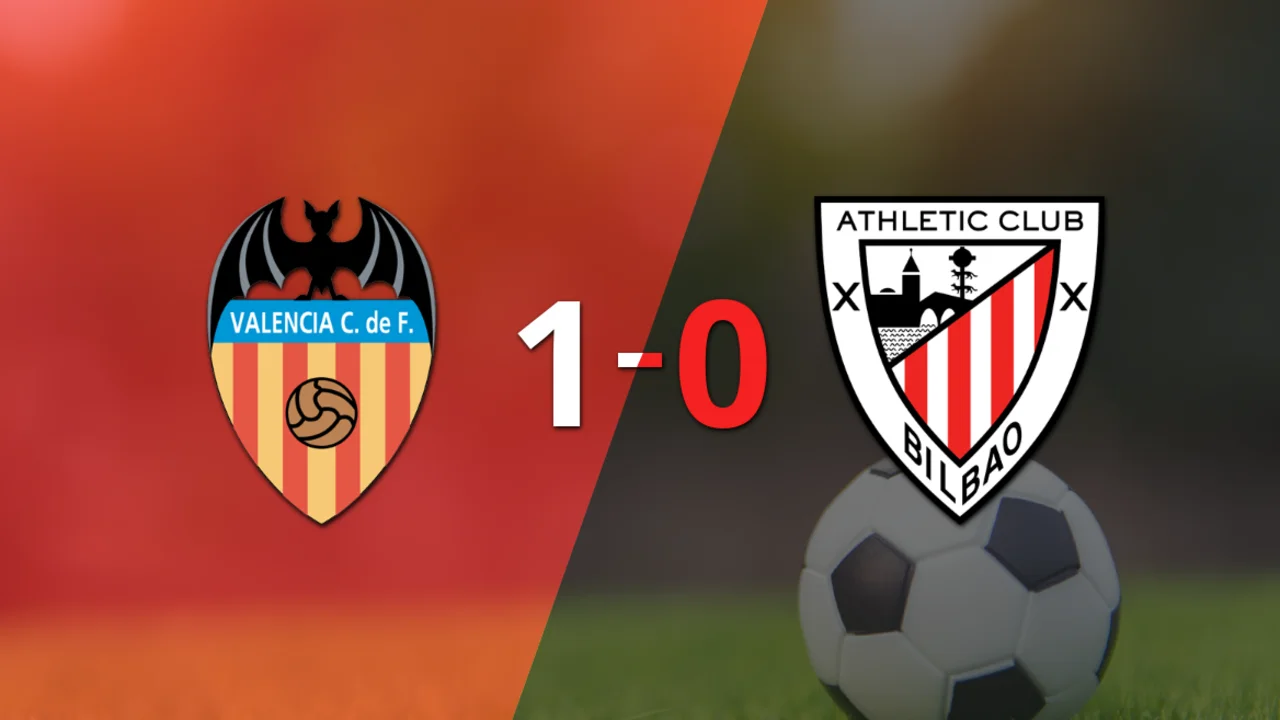En su casa Valencia derrotó a Athletic Bilbao 1 a 0