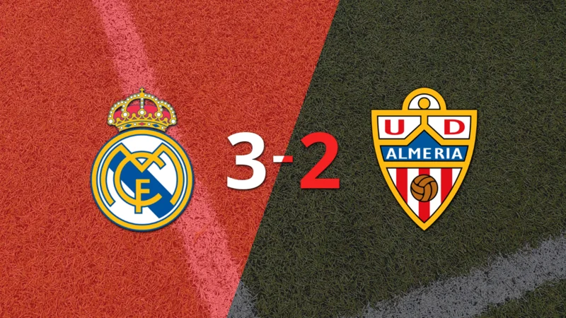 Real Madrid superó 3-2 a Almería en un partidazo