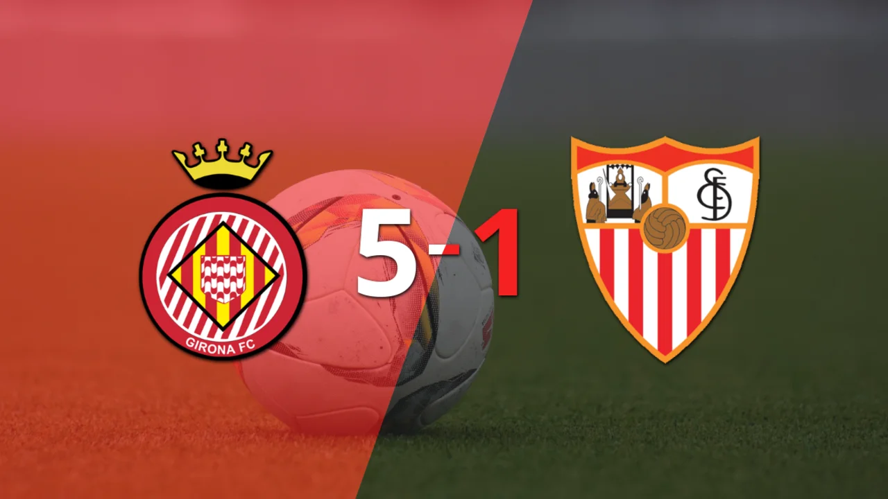 Girona le pasó por encima a Sevilla con hat-trick de Artem Dovbyk