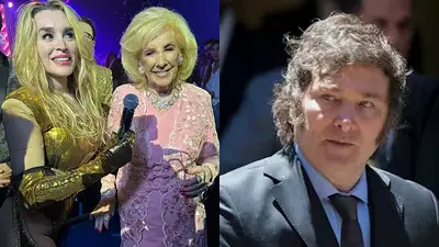 Fátima Florez; Mirtha Legrand y Javier Milei Fátima Florez; Mirtha Legrand y Javier Milei