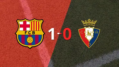Barcelona derrotó 1-0 a Osasuna Barcelona derrotó 1-0 a Osasuna