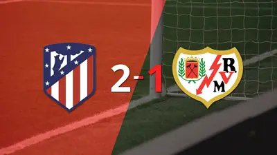 Victoria de Atlético de Madrid sobre Rayo Vallecano por 2-1 Victoria de Atlético de Madrid sobre Rayo Vallecano por 2-1